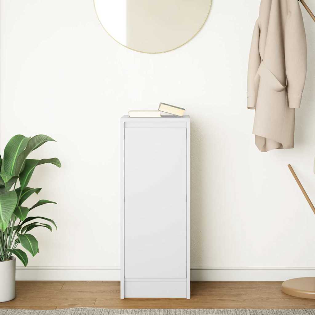 Sideboard White 29.5x34x76 cm Engineered Wood